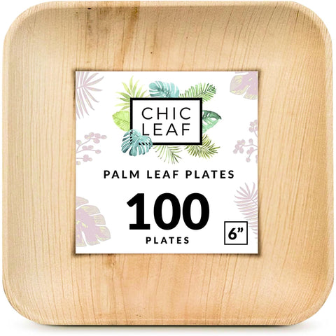 Palm Leaf Plates Bulk – 6"