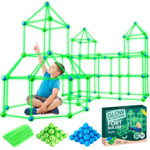 Fort Building Kit For Kids- Glow In The Dark