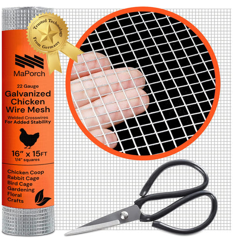 Galvanized Hardware Cloth Roll (Heavy-Duty Wire Mesh) Maporch