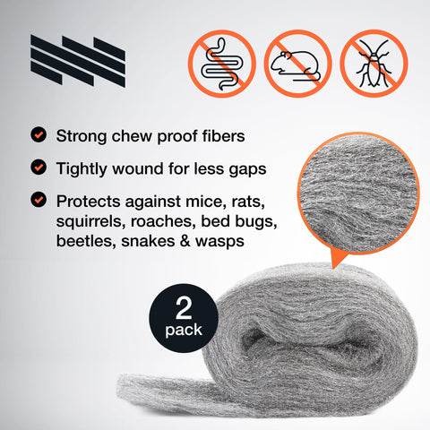 MaPorch Mice Control Steel Wool+ Gloves & Scissors