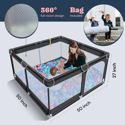 Playpen For Babies- 50”×50”