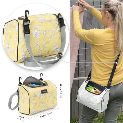 Wearable Clothespin & Peg Bag for Clothesline