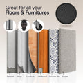 Non Slip Rubber Furniture Pads (Black & Round) Caster Master