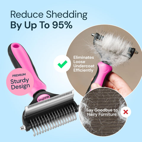 Pet Grooming Brush Tool Matted Pet Hair- Small