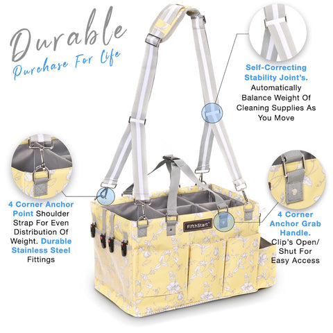 Multi-Purpose Diaper & Cleaning Caddy Organizer Bag