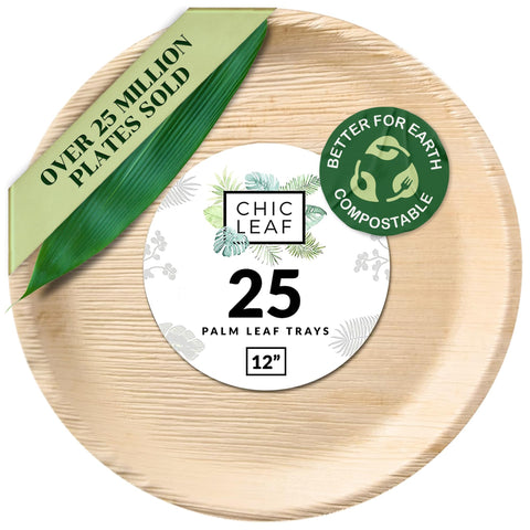Palm Leaf Charcuterie Platters & Serving Trays