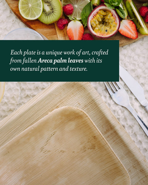 Palm Leaf Plates Bulk – 6"