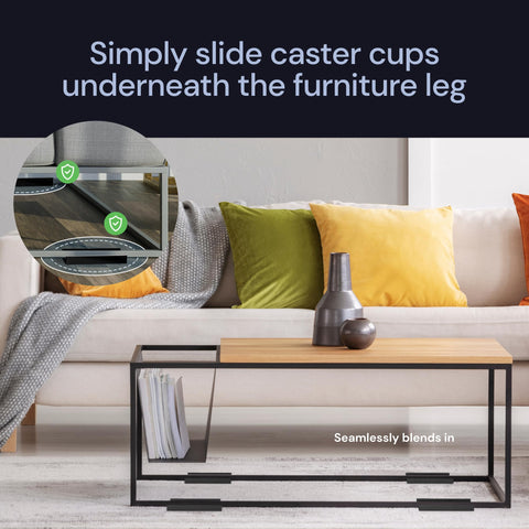 CasterMaster Non Slip Furniture Pads Black CasterMaster