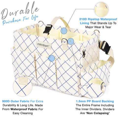 Multi-Purpose Diaper & Cleaning Caddy Organizer Bag