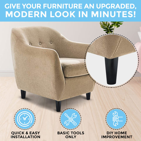 Premium Hardwood Furniture Leg Replacement Blue Cactus