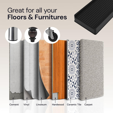CasterMaster Non Slip Furniture Pads Black CasterMaster