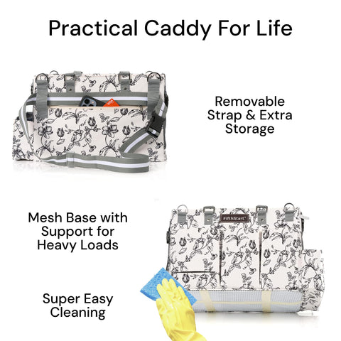 Multi-Purpose Diaper & Cleaning Caddy Organizer Bag
