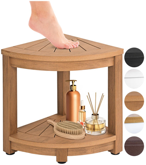 Water-Proof Plastic Corner Shower Stool for Shaving Legs