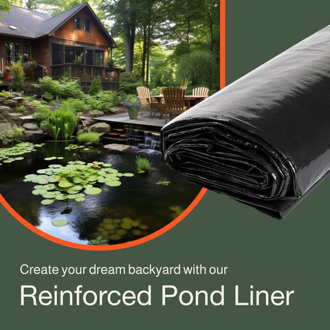 Waterproof Pond Liner- Black