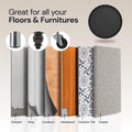 Non Slip Rubber Furniture Pads (Black & Round) Caster Master