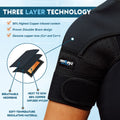 Adjustable Neoprene Shoulder Brace with Ice/Heat Pack Pocket Zenkeyz