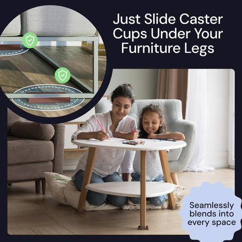 CasterMaster Non Slip Furniture Pads Brown
