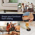 Non Slip Rubber Furniture Pads (Black & Round) Caster Master