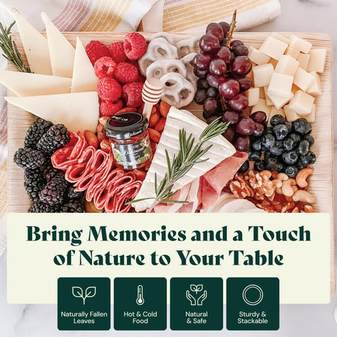 Palm Leaf Charcuterie Platters & Serving Trays