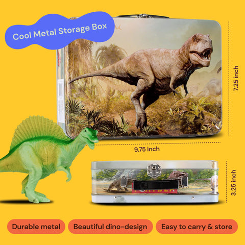 Dinosaur Kids Toy Set With Storage Box