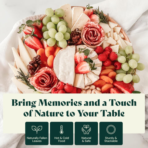 Palm Leaf Charcuterie Platters & Serving Trays