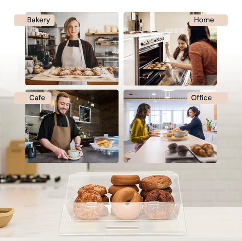 Clear Acrylic Countertop Bakery Display Case