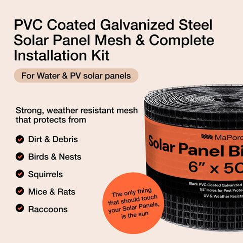 MaPorch Solar Panel Mesh Screen Bundle Pack