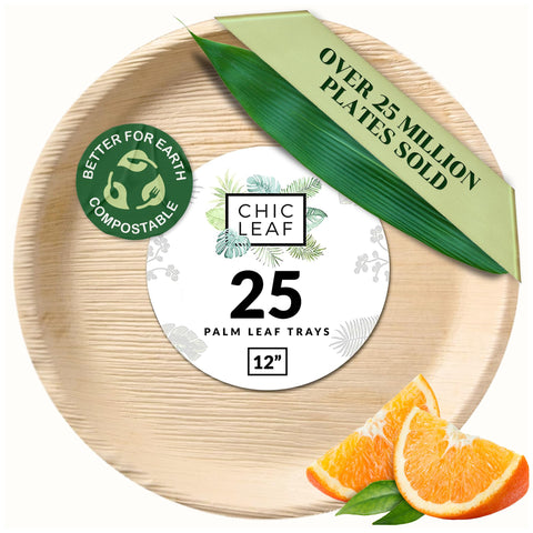 Palm Leaf Charcuterie Platters & Serving Trays