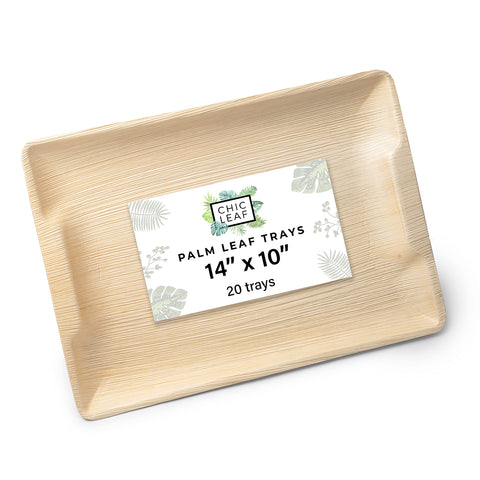 Palm Leaf Charcuterie Platters & Serving Trays