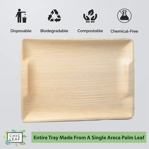 Palm Leaf Charcuterie Platters & Serving Trays