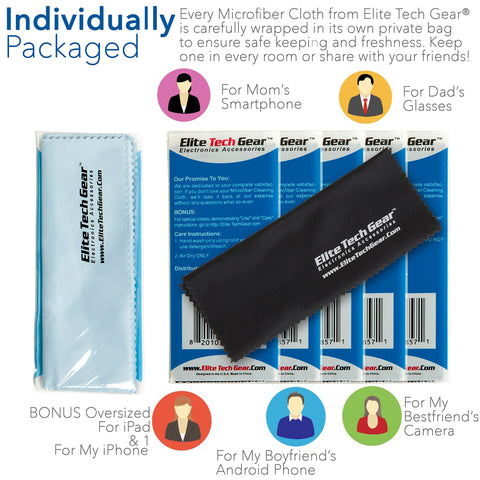 Microfiber Cloth Bulk Blue