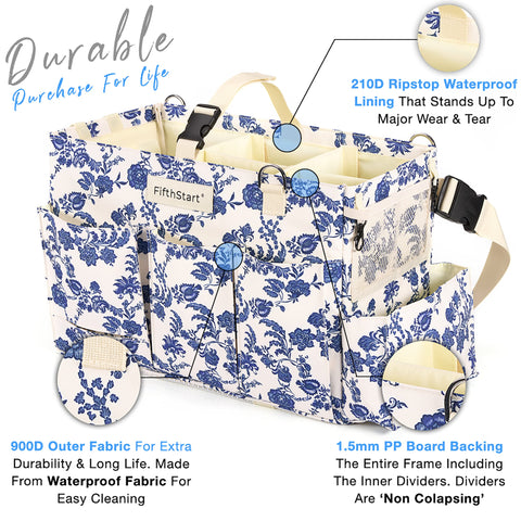 Multi-Purpose Diaper & Cleaning Caddy Organizer Bag