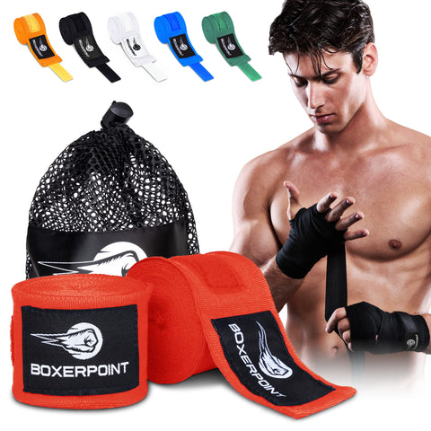 180 Inch Boxing Hand Wraps (Mexican Style) BoxerPoint
