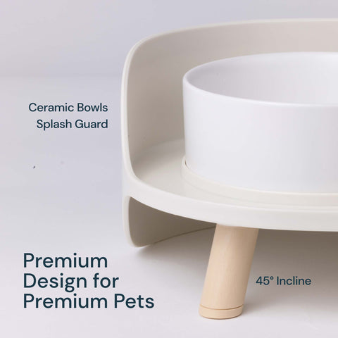 Pet Feeder Station With Bowls