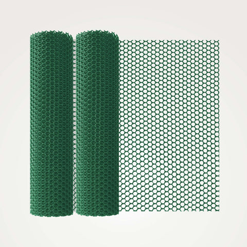 Plastic Animal Wire Mesh- Green 10ft 2-Pack