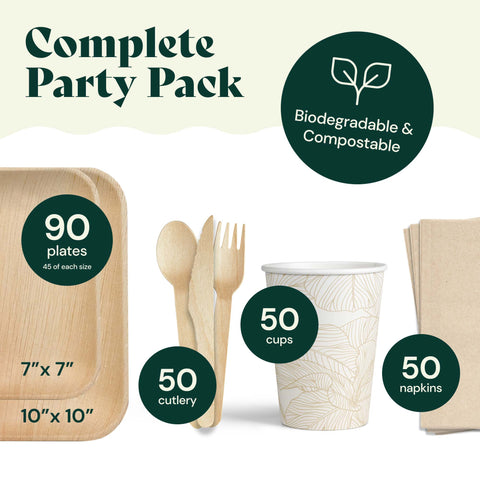 Palm Leaf Party Pack