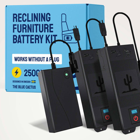 Blue Cactus Recliner + 2X Battery Packs Bundle