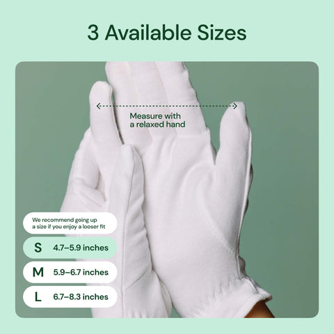 Organic Cotton Gloves For Dry Hands 10 Pack