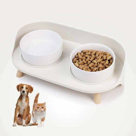 Pet Feeder Station With Bowls