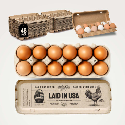Laid in USA: Reusable, Customizable Eco-Friendly Egg Cartons (Bulk)