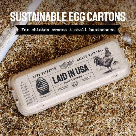 Laid in USA: Reusable, Customizable Eco-Friendly Egg Cartons (Bulk)
