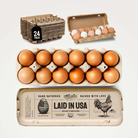 Laid in USA: Reusable, Customizable Eco-Friendly Egg Cartons (Bulk)