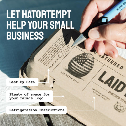 Laid in USA: Reusable, Customizable Eco-Friendly Egg Cartons (Bulk)