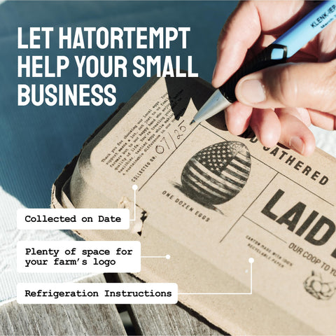 Laid in USA: Reusable, Customizable Eco-Friendly Egg Cartons (Bulk)