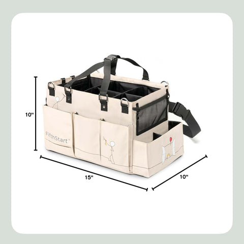 FifthStart Cleaning Caddy Bag Beige