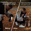 MalsiPree Dog Poop Bag Holder with Flashlight: For Worry-Free Night Walks Malsipree