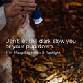 MalsiPree Dog Poop Bag Holder with Flashlight: For Worry-Free Night Walks Malsipree
