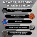 Stainless steel wire mesh properties.