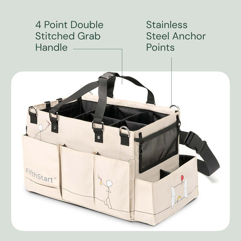 FifthStart Cleaning Caddy Bag Beige