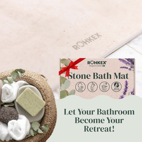 Stone Bath Mat Diatomaceous Earth